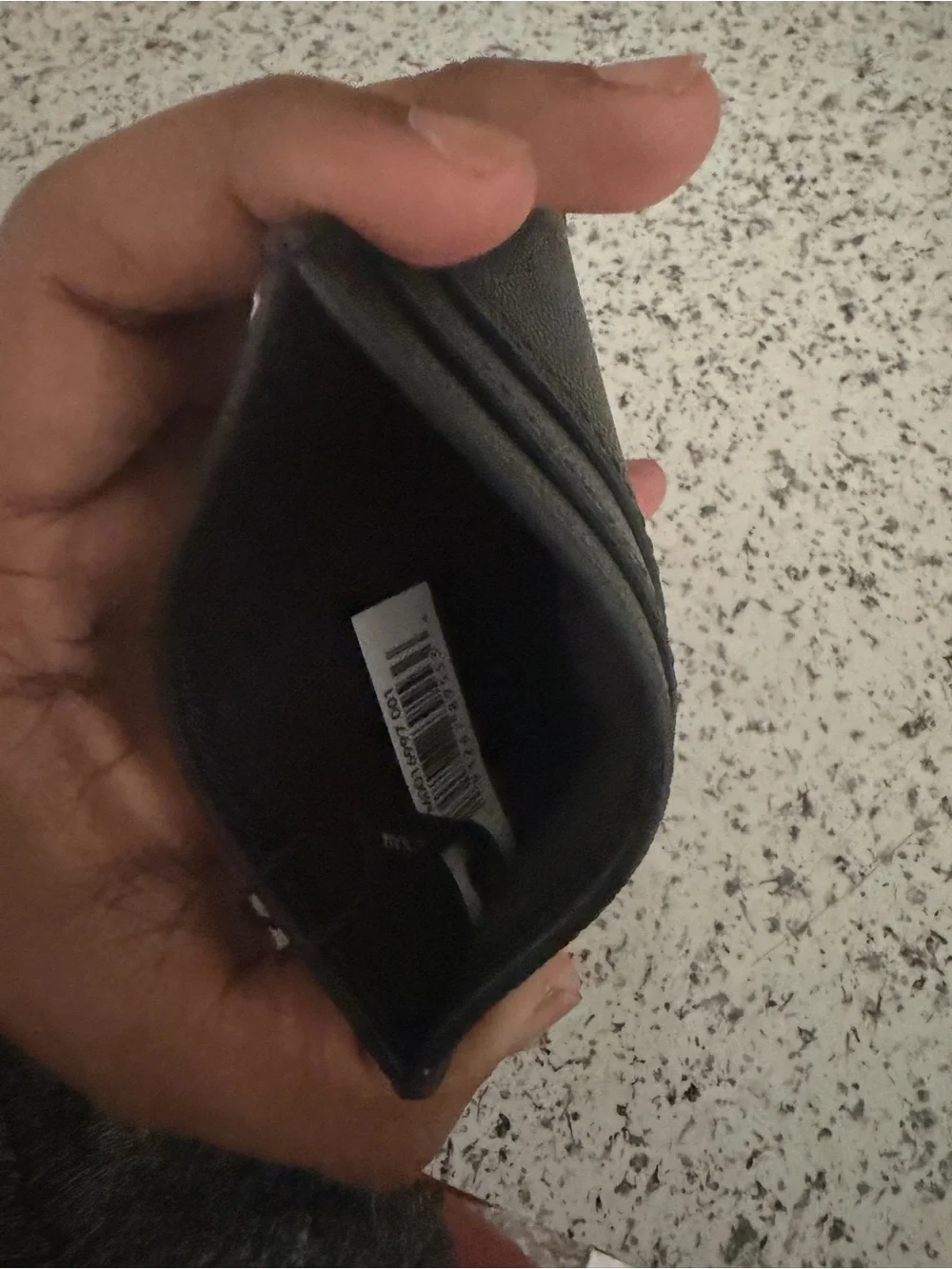 Marc Jacobs Black Leather Cardholder with Gold Logo